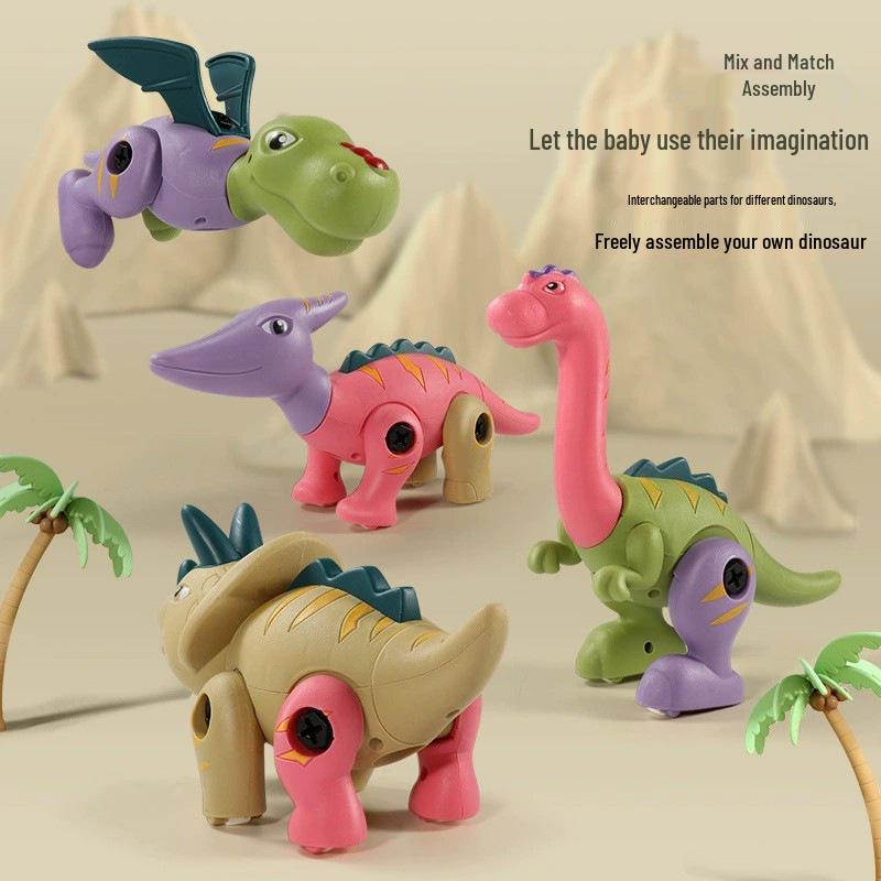 DIY Educational Dinosaur Assembly Toy - Tyrannosaurus Rex Model for Kids