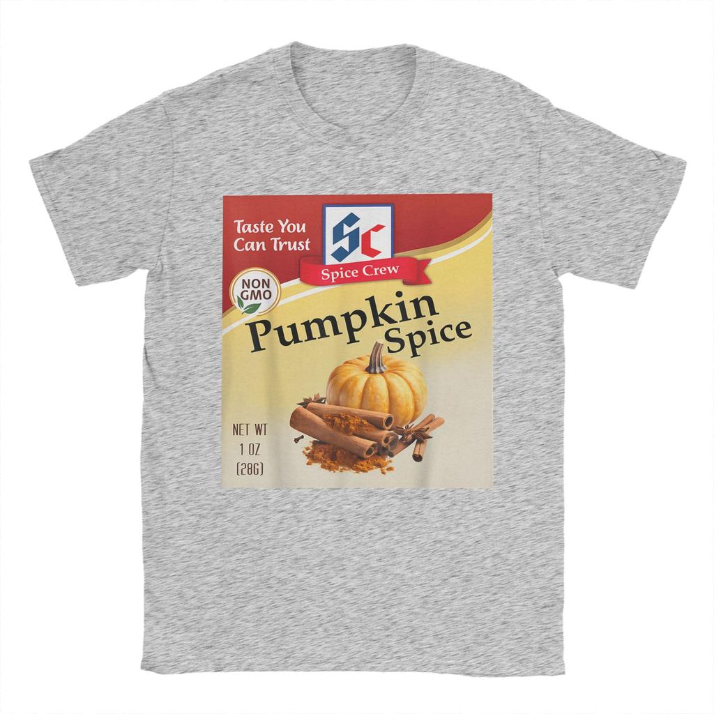 Men's T-Shirts Pumpkin Spice Condiment Costume Holiday Spice Costumes Group Tee Shirt Short Sleeve  T Shirt Crewneck Clothes