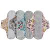 Sanitary Pads 4pcs Reusable Leak Proof Sanitary Pads Menstrual Cloth Pads Washable Breathable Cloth Menstrual Gaskets