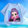 Boys' and Girls' K-pop Hunting Girl Group Rumi's T-shirt Summer Children's Casual Short-sleeved Pure Cotton T-shirt