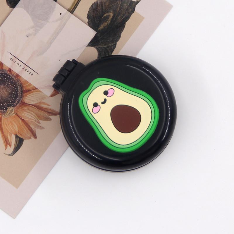 Cute Cartoon Folding Comb with Cosmetic Mirror for Girls Air Cushion Massage Portable Comb  Kids Dress Up Makeups Toy Gifts