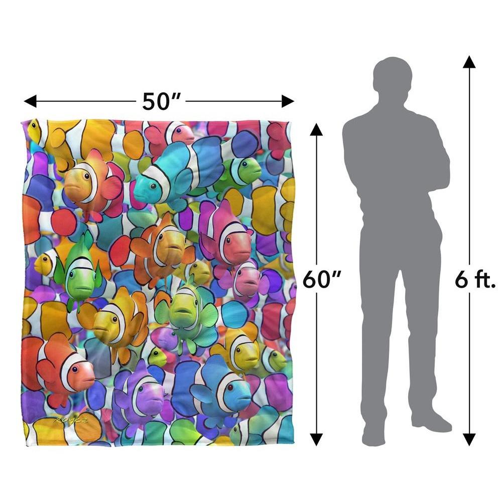 Royce McClure Clown Fish Clown School Silky Supersoft Blanket