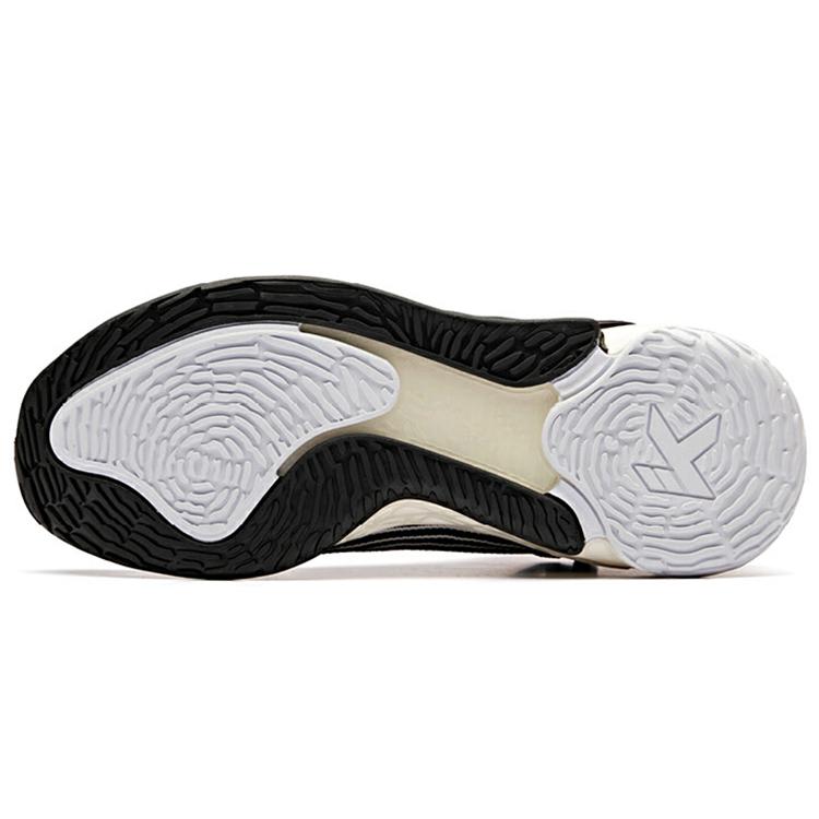 Anta KT4 Playoff Cushioning Slip Resistant Abrasion Resistant High Top Basketball Shoes Men's Black White 11921101-4