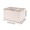 Car Storage Box Multi Compartment Car Organizer Space-Saving Foldable Leather Bin No Lid Holder For Van Truck Driver Groceries