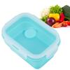 Scatola Pranzo Portatile in Silicone 4 Misure Pieghevole Sicura per Microonde Contenitore per Alimenti