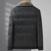 2026 New Winter Parkas Men Thicken Casual Outwear Fur Collar Slim Fit Outwear Waterproof Warm Stand Collar Outwear Coat