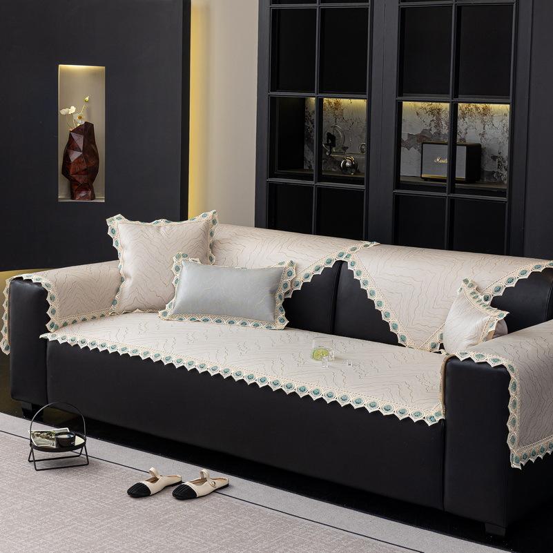 Mat Ice Silk Sofa Cushion New Summer Summer Sofa Cover All-Inclusive Living Room Cover Non-Slip Sofa Cover Cloth Towel