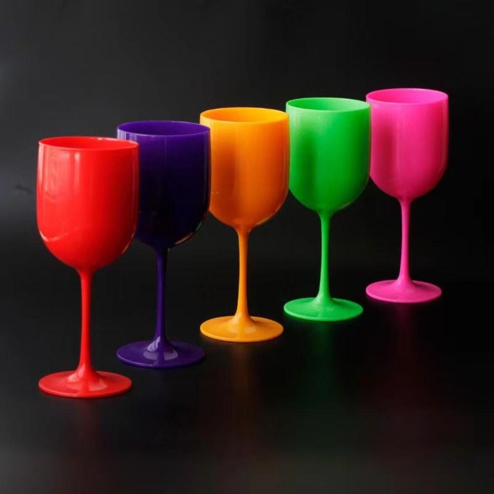 PP Plastic Material Plastic Wine Glasses Dishwasher-safe Champagne Glasses  Party Supplies