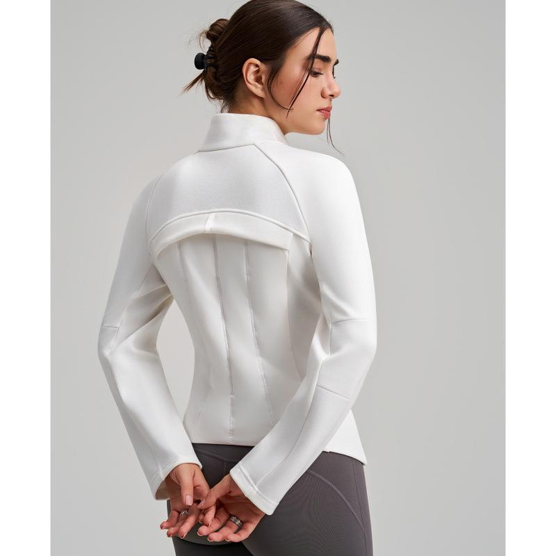 Women's Lightweight Duck Down Jacket - Winter Slim Fit, Short Yoga Running, Stand Collar, Warm Sport Outerwear