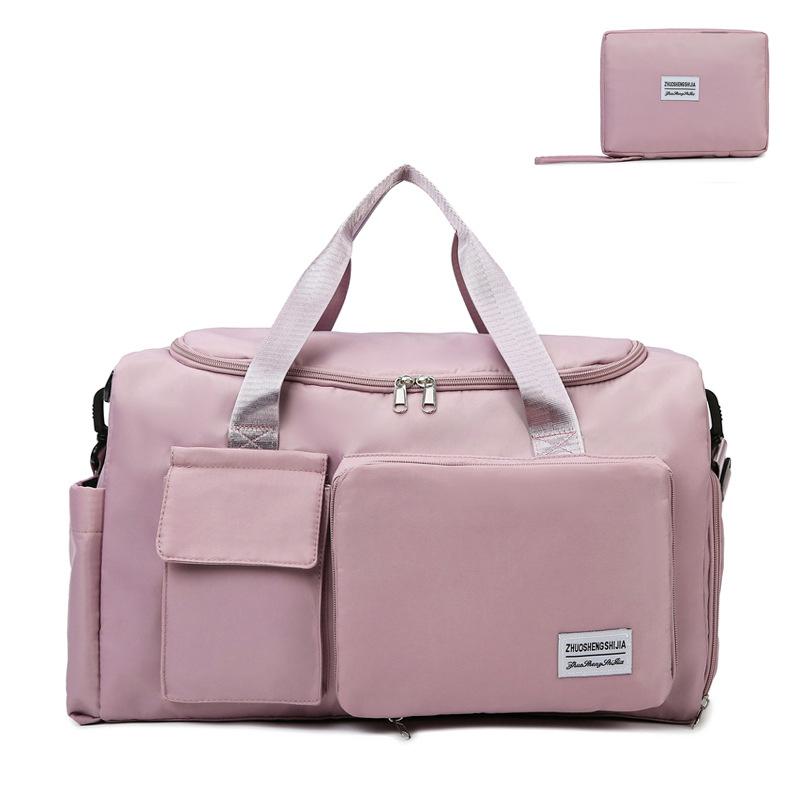Handbag Travel Bag Large Capacity Luggage Bag Wet And Dry Separation Gym Bag Independent Shoe Compartment Folding Storage Maternity Bag