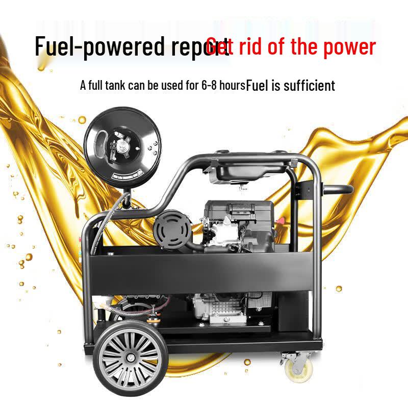 Fuel-Powered High-Pressure Pipe Cleaning Machine