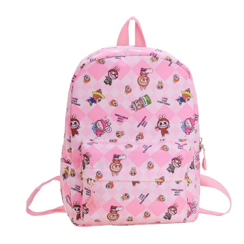School bag Labub new bag size class preschool baby school bag casual cute men's and women's school bags