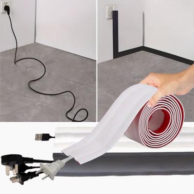 1PC 118.11inch Cable Protector Self-Adhesive PVC Wire Protection Strip Insulation Cord Protection Cover Wear Resistant Prevent T