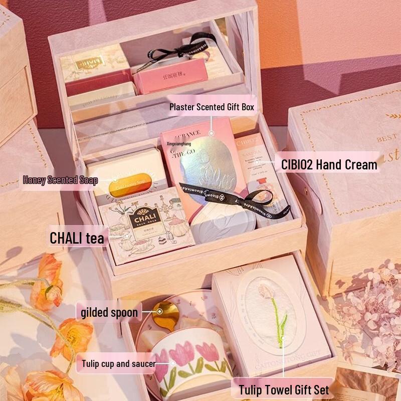Pink Velvet Women s Day Gift Set