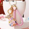 Colorful Money Bag Keychain Rhinestone Blessing Bag Keychain New Key Ring Holder  Bag Pendant