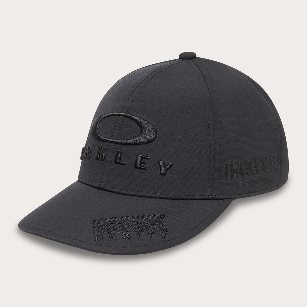 Oakley FOS901825 ONE SIZE FIXED CAP FA Golf Cap BLACK/BLACK 24.0 - Sweat-wicking, Quick-drying, Antibacterial, Odor-resistant