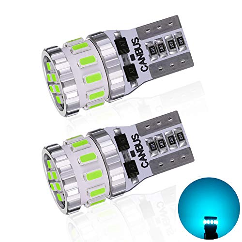 

Светодиод T10 супер яркий ледяной синий 2 шт. встроенный компенсатор светодиод T10 3014 светодиодный чип 18 шт. 12 В автомобильный габаритный фонарь/лампочка номерного знака/подсветка номерного знака/комната L