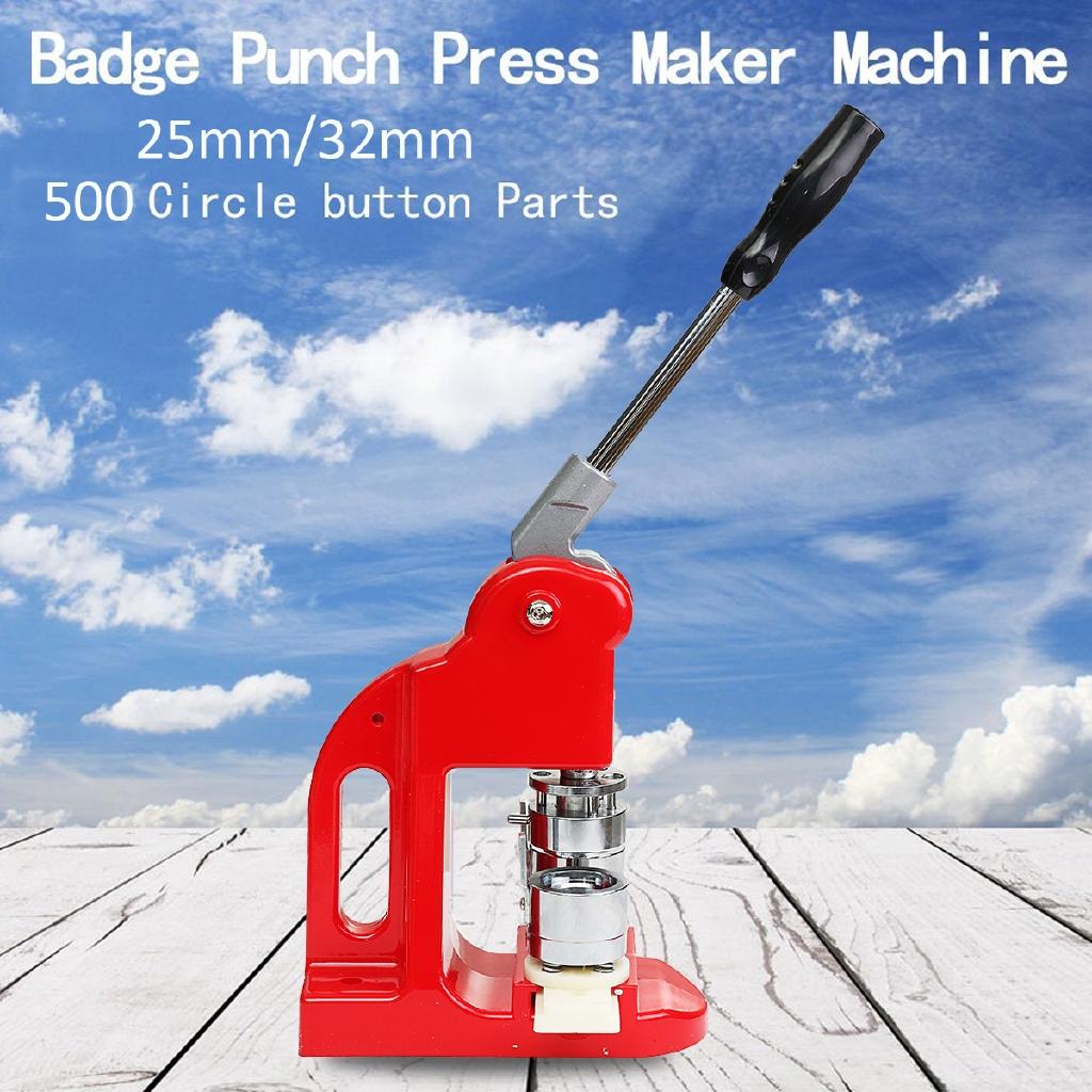 

Машина для изготовления значков 25 мм, 1-1/2 25 мм форма + 500 пластиковых заготовок для значков, новый