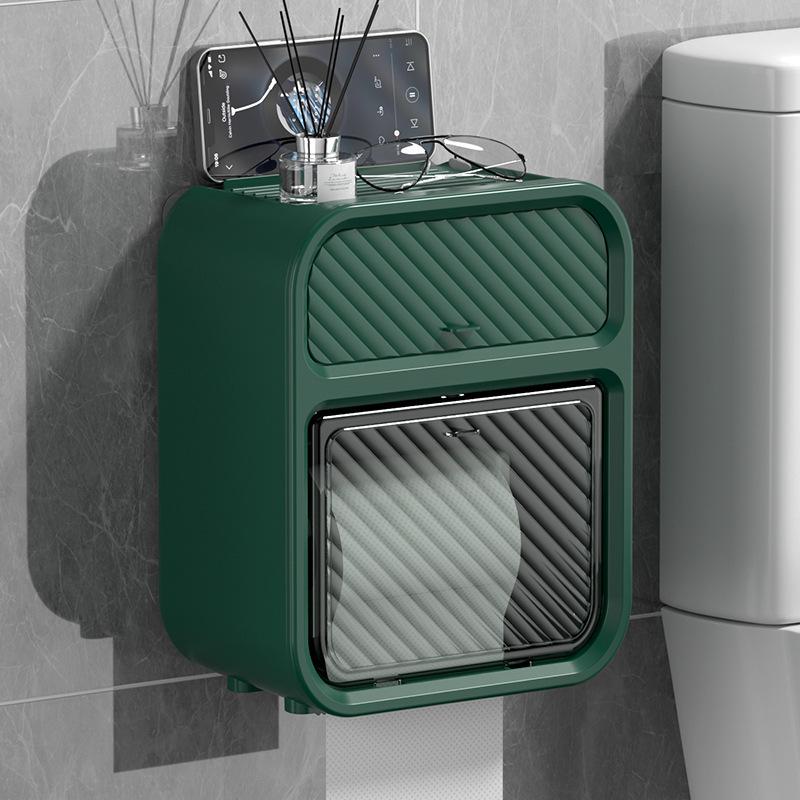 Luxuriöse Wandmontierte Doppelschichtige Badezimmer-Taschentuchbox