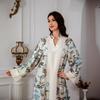 Middle Eastern Cross-Border Muslim Women's Printed Jalabiya Dress
