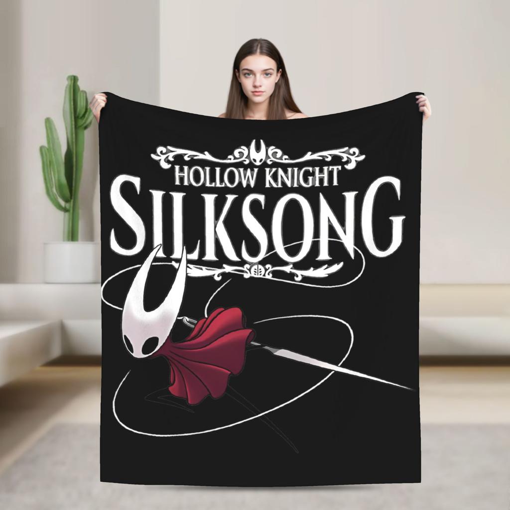 Hollow Knight Advanture Game Fashion Blanket Fleece Textile Decor Cartoon Cute Breathable Warm Throw Fashion Blankets for Bedding