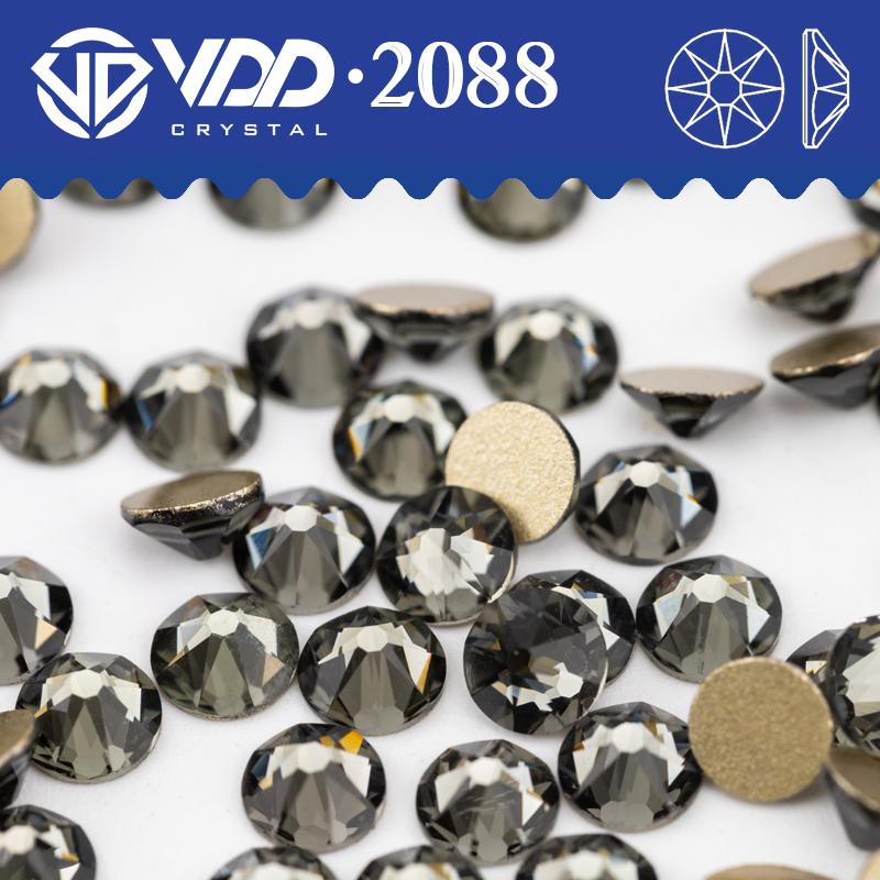 VDD SS16-SS30 High Quality 2088 Rhinestones Crystal Flatback 8 Big 8 Small 16cut Stones for DIY Crafts Nail Art Decoration