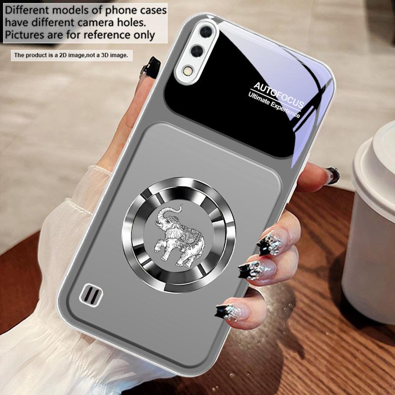 Elegant pink elephant For Samsung M02 12 Note 8 9 10 20 A 01 A02 A03 Core 04 05 06 10 12 13 14 15 A16 glass Ultra phone case
