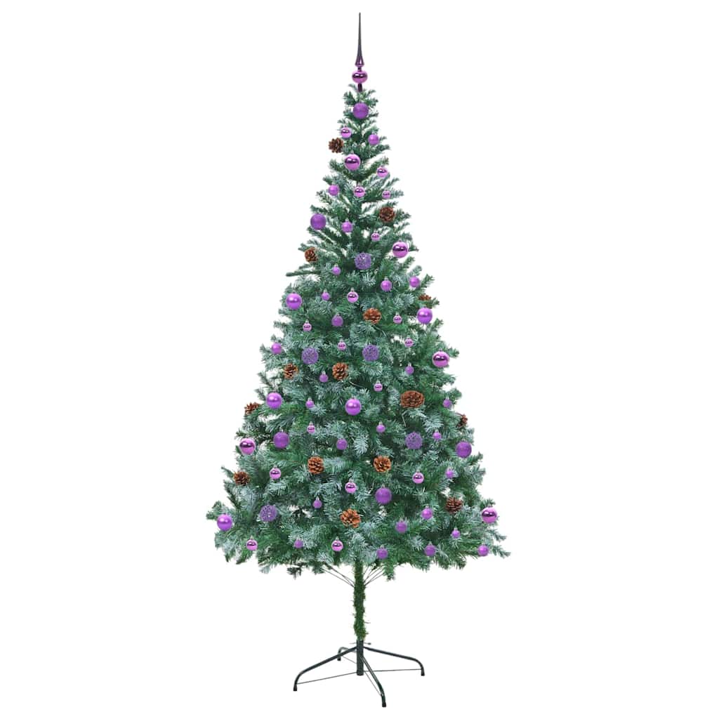 Artificial Christmas Tree Green 210 Cm PVC and Steel