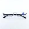 6 Pairs Frameless Square Reading Glasses Blue Light Blocking Computer Goggles Portable for Men Women