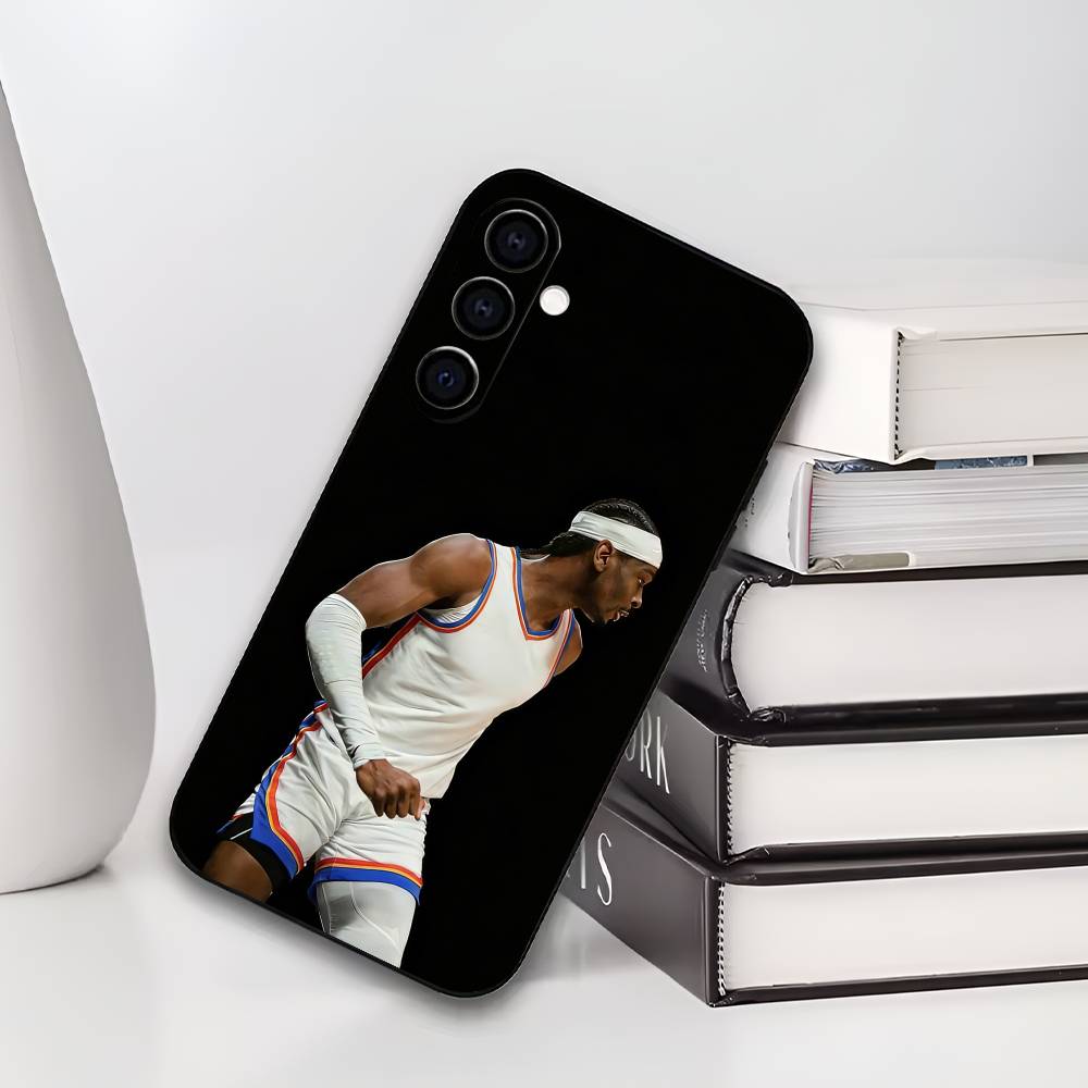 S-Shai G-Gilgeous A-Alexander Phone Case Silicone Soft For Samsung Galaxy A73,A72,A71,A70,A53,A52,A51 Samsung a30 a20