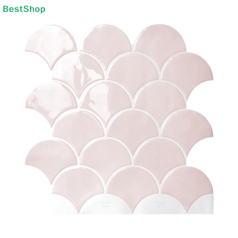 Peel & Stick Fish Scale Tile Stickers, Waterproof Self-Adhesive Backsplash Tiles for Kitchen & Bathroom Wall Decor