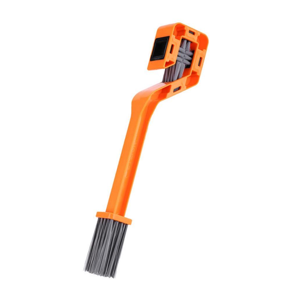 

Multifunction Bicycle Chain Clean Brush Double Head Gear Cleaning Tool Cycling Care помаранчевий