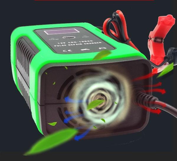 12V 6A nyeste profesjonelle bilbatterilader LCD-skjerm Intelligent bil Motorsykkel Jump Starter Nødlader