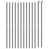 VidaXL Wire Mesh Fence with Flange, Decorative Fence Panel, Garden Patio Protection Barrier 154315