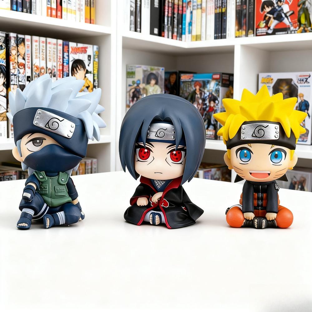 Hot Naruto Anime Figure Uzumaki Naruto Kakashi Uchiha Sasuke Itachi Cute Toys Q Figurals Action Figurine Model