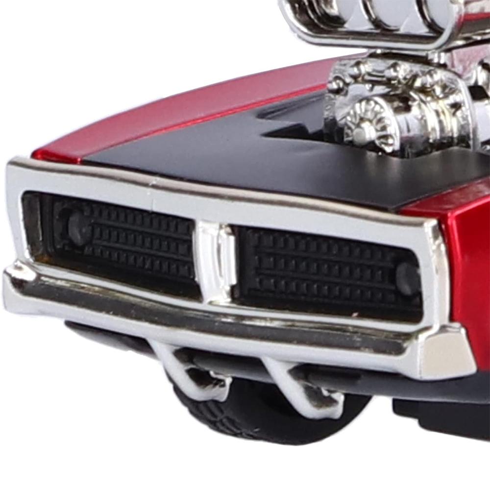 Model Mașină de Curse Dodge Super la Scară 1/32, Jucărie Mașină cu Sunet și Lumină, Model Mașină Aliaj cu Tragere Înapoi Retro pentru Familie pentru Acasă