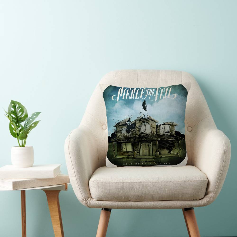 Pierce The Veil Music Band 45*45cm Cushion Cover Pillow Cover Decor Pillowcase Home Pillowcase for Couch Pillow
