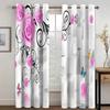Modern Personal Pink Girl Shopping Pattern Thick Shade Window Curtains Living Room Bedroom High Shading Curtain Various Styles