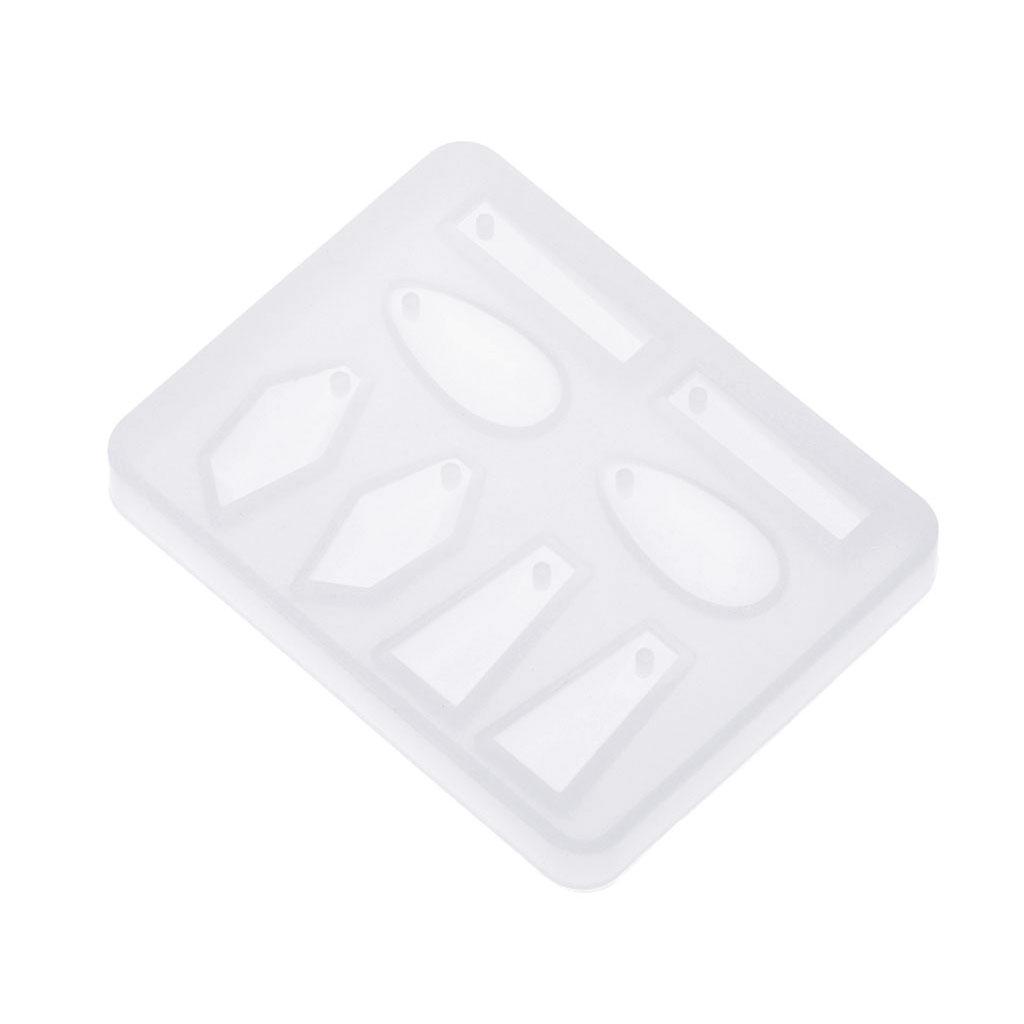 Multipurpose Earrings Resin Molds Pendant Eardrops Silicone Moulds for DIY Epoxy Resin Ornament Friend Lover Gifts