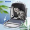 Large-Capacity Breathable Cat Backpack Carrier with Durable PVC, Side Opening and Zip Closure for Outdoor Travel