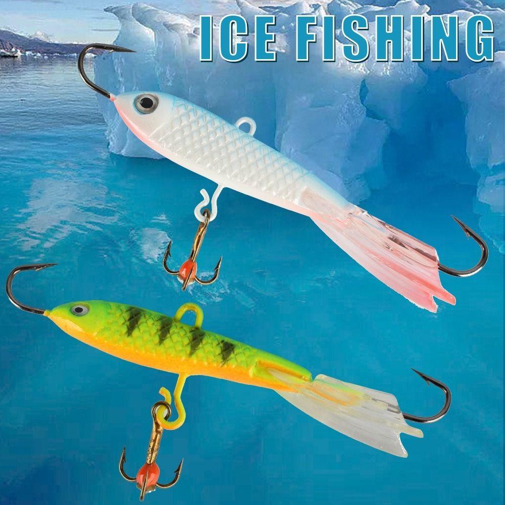 12g/7cm Spoon Metal Lures Artificial Lead Hard Hook 2024 Winter Ice Fishing Lure  Diamond