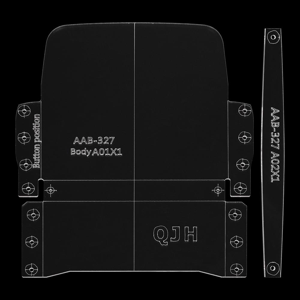 

1set Small Hand Bag Making Stencil Mold, Transparent Acrylic Material Template, Ideal for Long Wallets, Purse, Business Card Bag