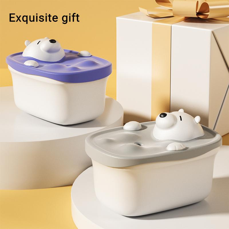 450ml Lovely Bath Bear Air Humidifier Usb Charging 2000mah Battery Powered Wireless Ultrasonic Cool Mist Maker Water Diffuser