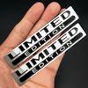 2PCS 3D Metal Car Body Badge Sticker Limited Edition Trunk Fender Emblem Decal Accessory for Car Motorcycle Bike