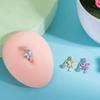 Sparkling Zircon Belly Button Rings Butterfly Heart Navel Piercing Ring For Women Body Jewelry Accessories