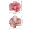 Hair Accessories 1/2pcs Flower Hair Clip Hair Ornament Pink Orchid Orchid Hairpin Side Barrettes Headdress Bohemia Barrettes NEW