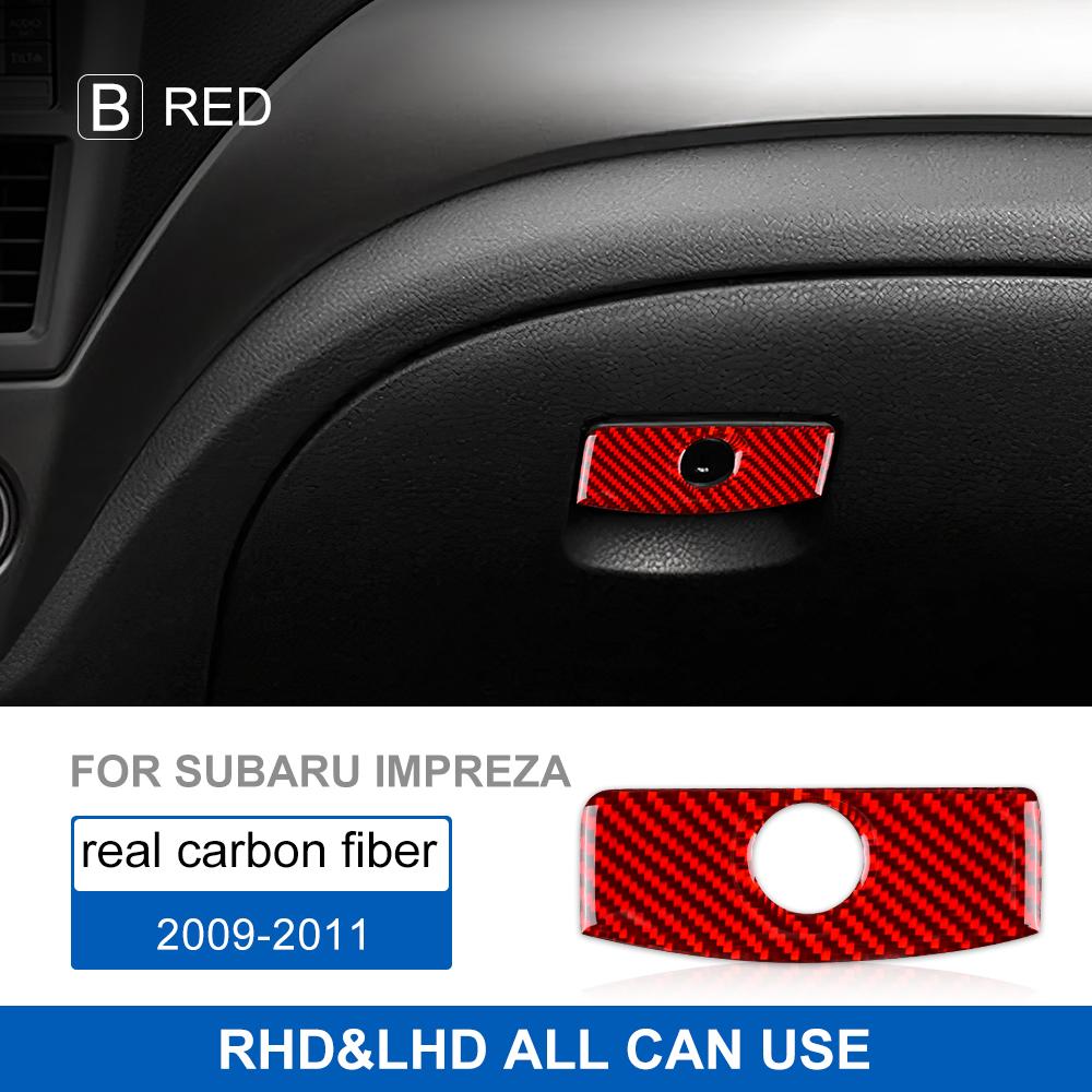 Carbon Fiber Style Interior Sticker Trim for Subaru Impreza 2009 2010 2011Car Center Console Co-pilot Glove Box Interior Panel