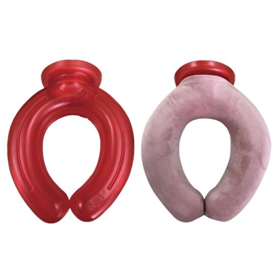 Neck Cooling Ice Pack with Velvet Cover U-shaped Cold Hot
