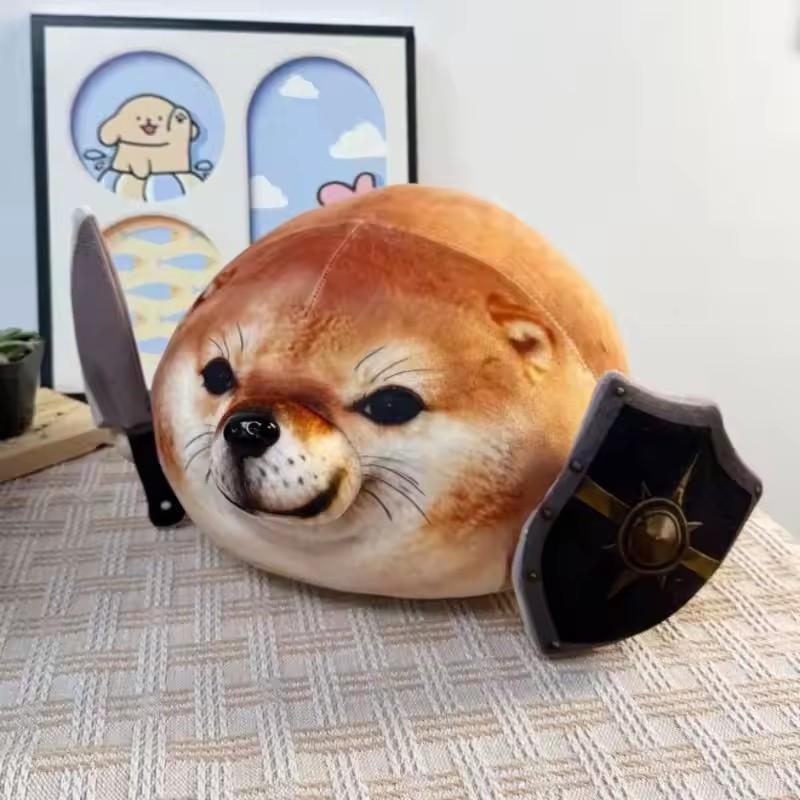 15/35/45cm Nouveau Qu'est-ce Que Le Chien Fait Pendentif Poupée Jouet 15/45cm Dessin Animé Mignon Doux Shiba Inu Chien Poupées Peluches Abstraites Jouets Cadeaux Pour Ch 15cm