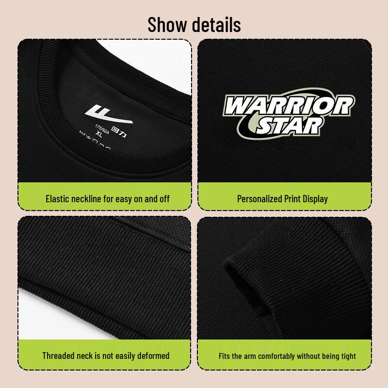 Warrior Men's Casual Crew Neck Sweatshirt